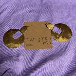 Twisted Silver Egypt Earrings